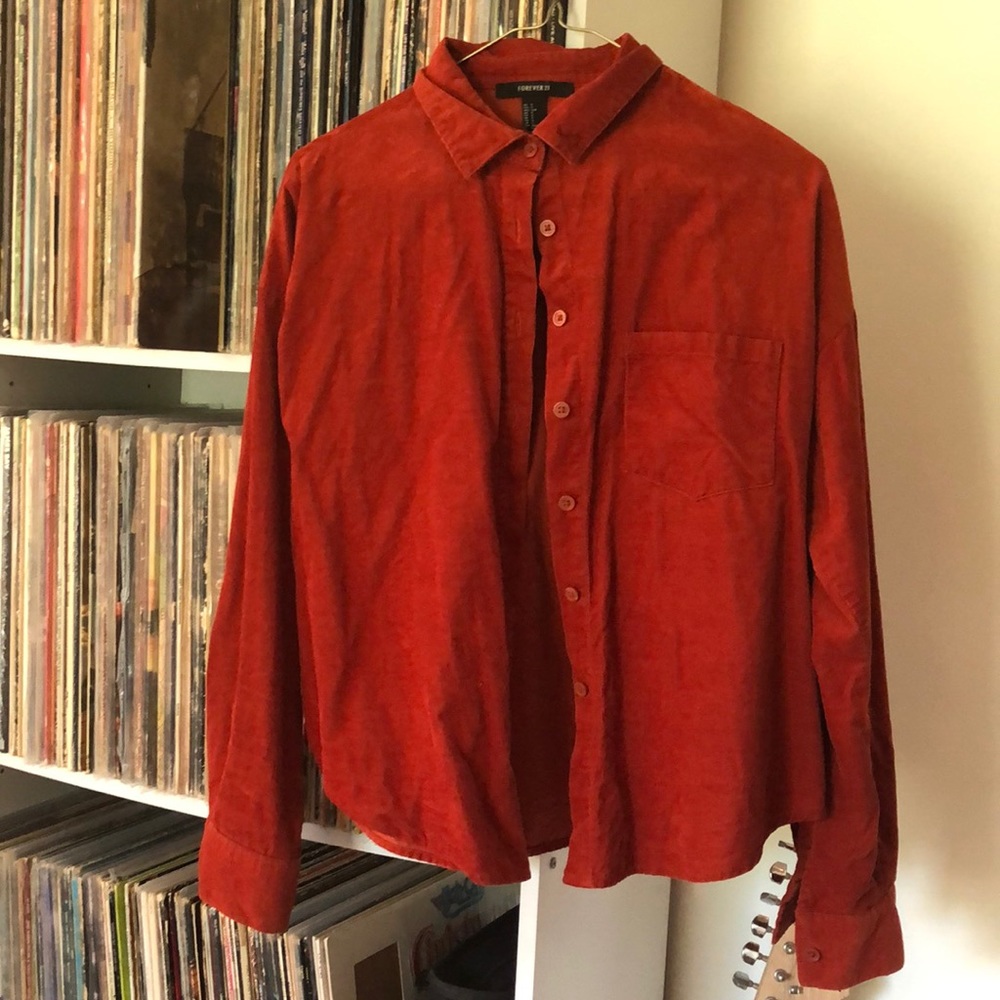 Corduroy button up shirt